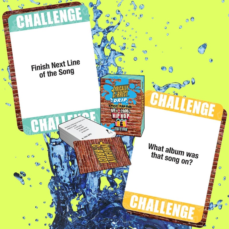 Lyrically Correct Store OG Waterproof 90s & 2000s Hip Hop and R&B Trivia Card Game – Durable, Splash-Proof Party for Adults, Travel, Outdoor Fun, Camping, Family Game Night - Image 5
